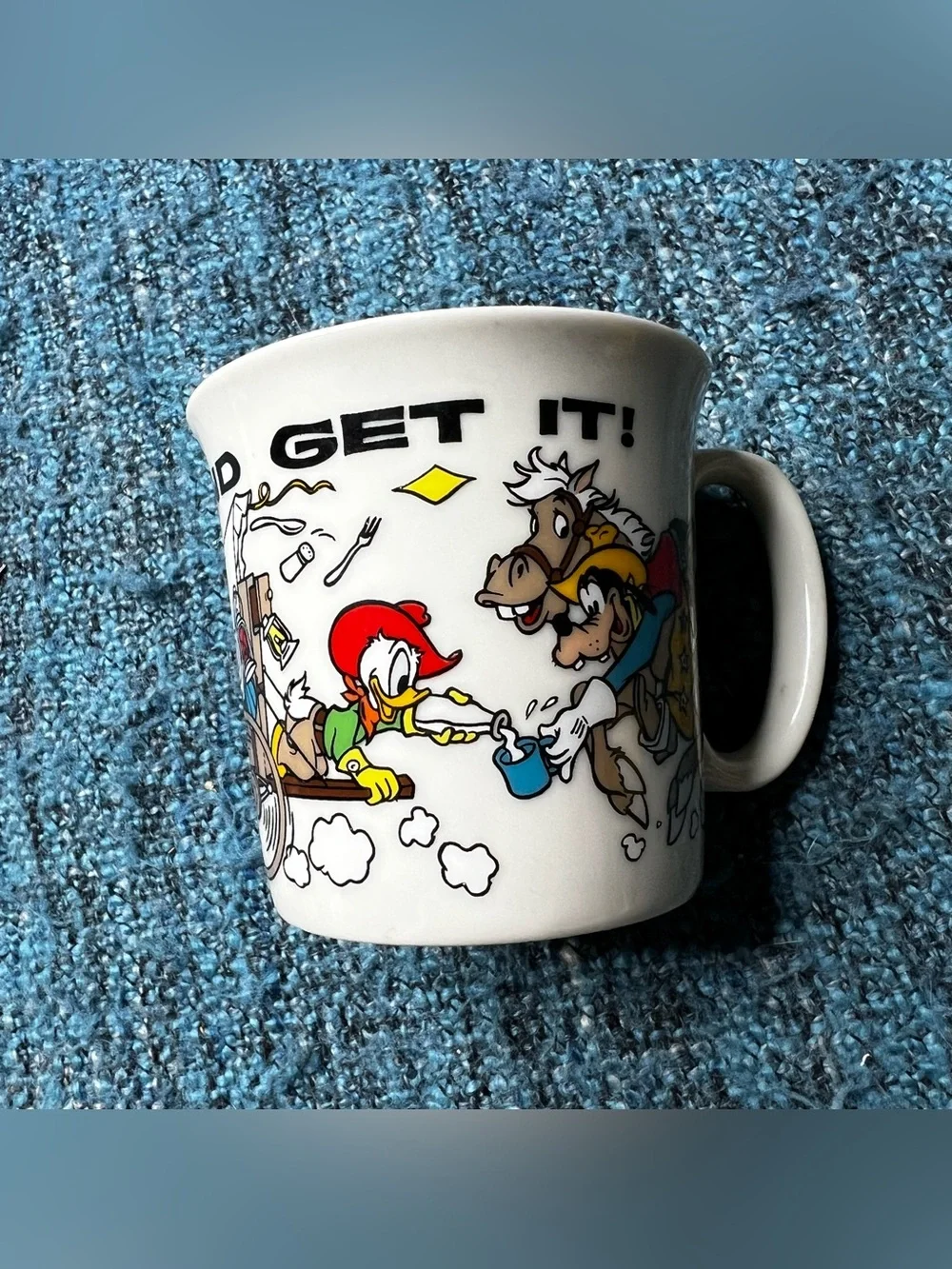 Gorham Mickey Mouse Walt Disney Tea Cup and Small Plate Fine China Set Western